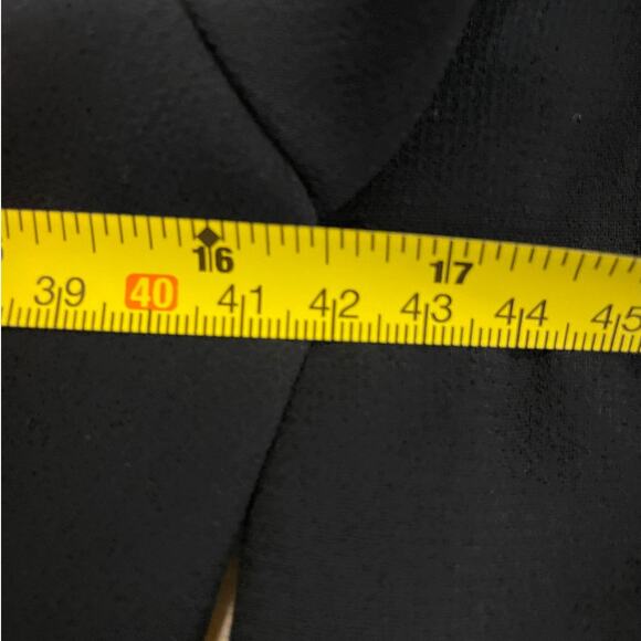 Vintage Black Sequin Waist Jumpsuit | Sheer Sleeve, V-Neck, Pockets, Formal Glam - Picture 9 of 11